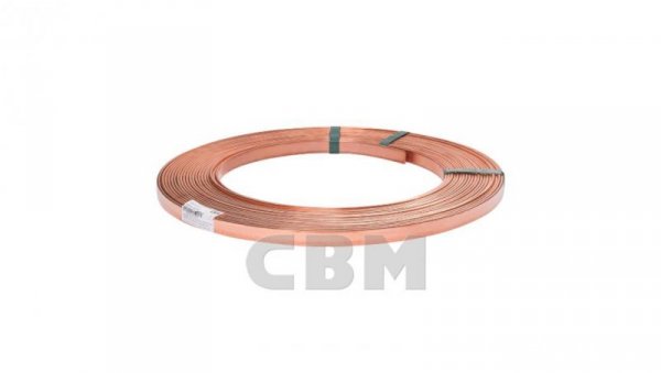 Bednarka pomiedziowana, 40x5mm St/Cu, 0,070mm Cu ok. 15m ok. 26kg /C1100283(15M)/