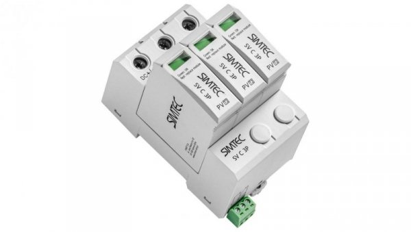 Ogranicznik przepięć do fotowoltaiki Typ T2 SV C 3P SIMTEC certyfikat TUV 85034002