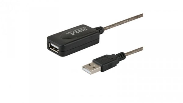 Kabel SAVIO cl-76 (USB 2.0 typu A M - USB 2.0 typu A F 5m kolor czarny)