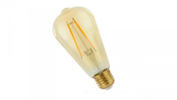 Żarówka filament E27 led 2W ST64 AMBER ciepła biała 2400K RETROSHINE Spectrum