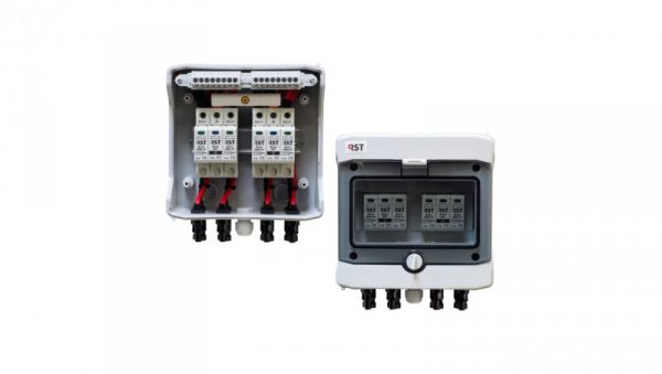 Rozdzielnica PV RST DC-4 1000V, SPD-2, 2MPPT, RST PV/T2/DC1x2/MC4
