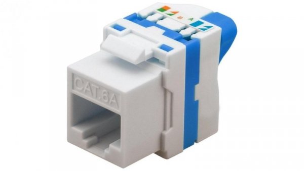 Samozaciskowy Moduł Keystone RJ45 Kat.6A U/UTP Techly