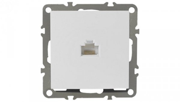 QUADRA GNIAZDO KOMPUTEROWE INTERNETOWE RJ45 LAN BIAŁE