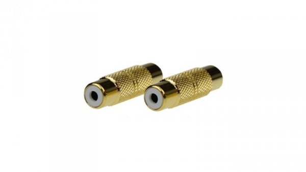 Przejście 1x RCA Cinch (gniazdo / gniazdo) Adapter typu Łącznik