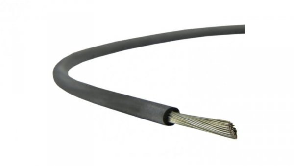 Kabel silikonowy SIF 180C 300/500V 10 ciepłoodporny LSOH czarny linka TKD /100m/
