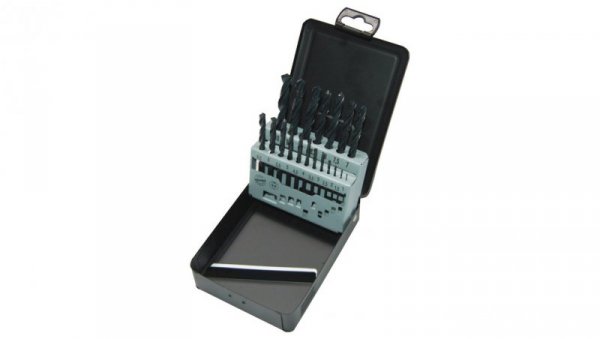 Wiertła do metalu HSS-R walcowane 1-10mm Zestaw 19szt MILWAUKEE