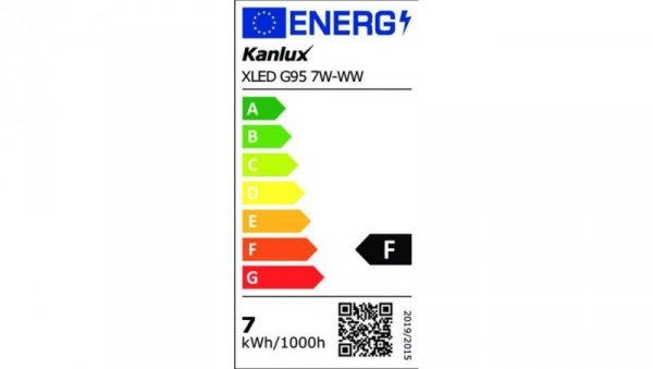 Żarówka LED E27 XLED G95 7W-WW 725lm 2500K barwa ciepła 36241