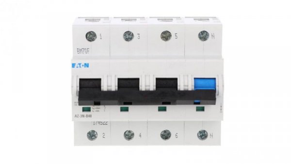 Wyłącznik nadprądowy 3P+N B 40A 25kA AC AZ-3N-B40 174522