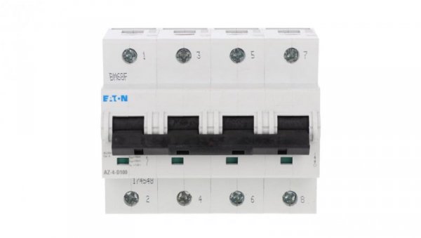 Wyłącznik nadprądowy 4P D 100A 25kA AC AZ-4-D100 174548