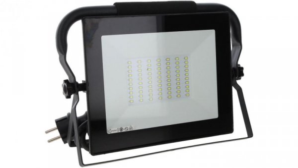 Naświetlacz LED SMD KASTEL 50W 6000K 4500LM IP65 Czarny 1,5M przenośny
