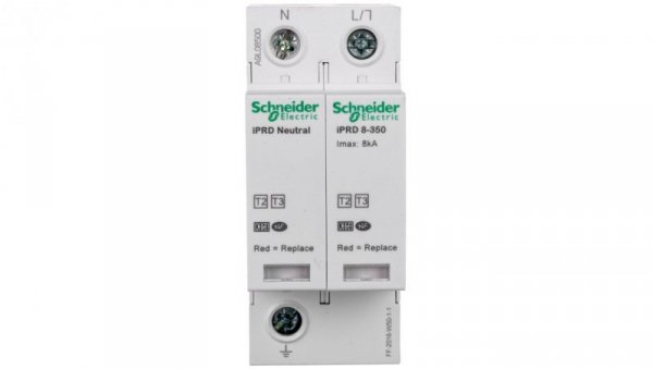 Ogranicznik przepięć Typ T2+T3 1P+N 8kA iPRD-8-8kA-350V-1PN Acti 9 A9L08500