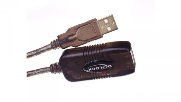 Przedłużacz USB-A (M) - USB-A (F) 2.0 15m aktywny czarny