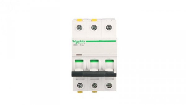 Wyłącznik nadprądowy 3P C 2A 10kA AC iC60H-C2-3 A9F07302