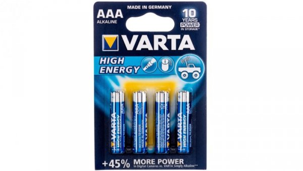 Bateria alkaliczna LR03 / AAA LONGLIFE POWER /4 szt./
