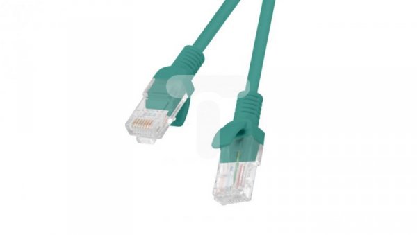 Kabel krosowy patchcord U/UTP kat.5e 10m zielony PCU5-10CC-1000-G