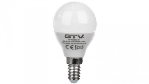 Żarówka LED E14 B45B 6W 470lm 3000K AC220-240V 160st. LD-SMGB45B-60