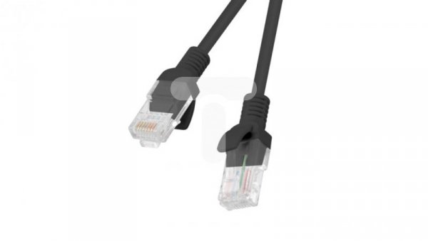 Kabel krosowy patchcord U/UTP kat.6 2m czarny PCU6-10CC-0200-BK