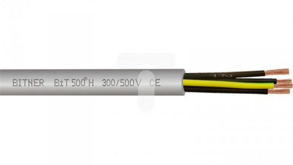 Przewód sterowniczy bezhalogenowy BiT 500 H 4G0,75 300/500V H50029 klasa Cca-s1a d0 a1 /bębnowy/