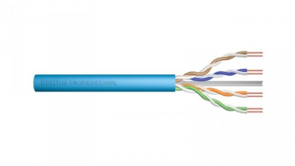 Kabel teleinformatyczny U/UTP kat. 6A LS0H drut niebieski Eca DK-1613-A-VH-5 /500m/