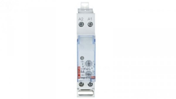 Przekaźnik czasowy 1P 8A 0,1sek-100h 12-230V AC/DC opóźnione załączenie RC302 004740