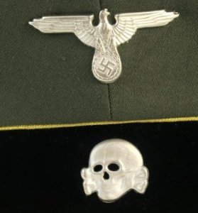 MCA006  OKUCIA CZAPKI GARNIZONOWEJ WAFFEN-SS SS/SD