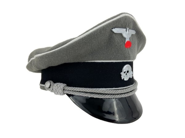 MC077  OFICERSKA CZAPKA  WAFFEN-SS - SZARA
