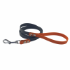 Smycz dla psa CZARNO - KOLOROWA oryginalny BIOTHANE® 16 mm