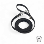 Smycz dla psa CZARNA oryginalny BIOTHANE® 16 mm