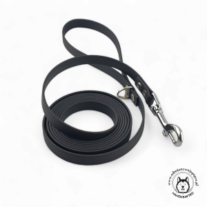 Smycz dla psa CZARNA oryginalny BIOTHANE® 19 mm