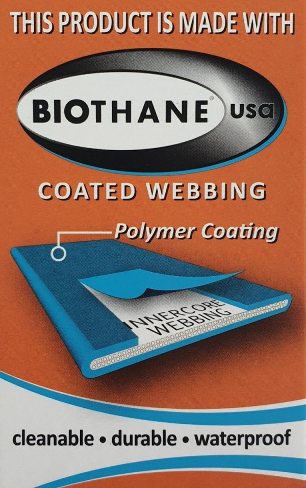 Obroża dla psa z rączką z klamrą ALU-MAX® XL (50 - 66 cm) oryginalny BIOTHANE® 38 mm