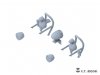 E.T. Model P35-288 Lights Set with Guards for U.S.Army M8/M20 Light Armored Car 1/35