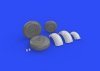 Eduard 648272 Meteor F.8 wheels AIRFIX 1/48
