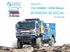 Quinta Studio QD43001 KAMAZ-43509 3D-Printed coloured Interior on decal paper (Zvezda) 1/43