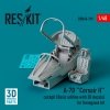 RESKIT RSU48-0319 A-7D Corsair II cockpit (Basic edition with 3D decals) for Hasegawa kit (3D Printed) 1/48