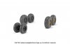 Armory Models AW48412 BAC TSR.2 wheels w/ weighted tires, type “a” (DL) 1/48