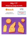 Omask 77241 Mig-17F wheel bay plugs (for Airfix) 1/72