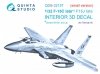 Quinta Studio QDS-32157 F-15C Late/F-15J late 3D-Printed & coloured Interior on decal paper (Tamiya) (small version) 1/32