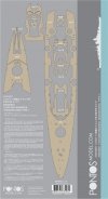 Pontos 35003WD1 DKM Bismarck Wooden Deck set (1:350)