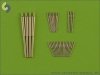 Master SM-350-060 German destroyer Z-25 (1944) - gun barrels set