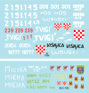 Star Decals 35-C1125 HVO - Hrvatsko Vijece Obrane (Croat). T-55 and T-55A 1992-95 1/35