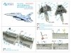 Quinta Studio QDS-48408 F-16D block 50 3D-Printed & coloured Interior on decal paper (Kinetic 2022 tool) (small) 1/48