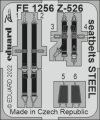 Eduard FE1256 Z-526 seatbelts STEEL EDUARD 1/48