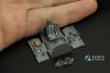 Quinta Studio QD72122 P-47D Thunderbolt Razorback 3D-Printed & coloured Interior on decal paper (Tamiya) 1/72