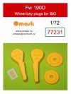 Omask 77231 Fw 190D wheel bay plugs (for IBG) 1/72