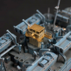 AFV Club AG35053 LST 491 class photo-etched sheets of bridge detail upgrade set 1/350