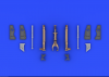 Eduard 648080 MiG-21 undercarriage legs BRONZE 1/48 (Eduard)