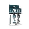 AK Interactive AK1561 DUAL EXO SET 17 – 17A GRAPHITE BLUE & 17B LUNAR BLUE