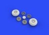 Eduard 632080 P-40 wheels w/ pattern HASEGAWA 1/32