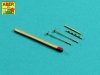 Aber A32019 Set of 2 barrels for British Browning .303 aircraft machine guns with flash hiders 1/32
