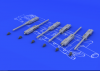 Eduard 648075 Browning M-2 guns (6pcs) 1/48